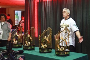 A's World Series Trophies @ A's FanFest 2012 